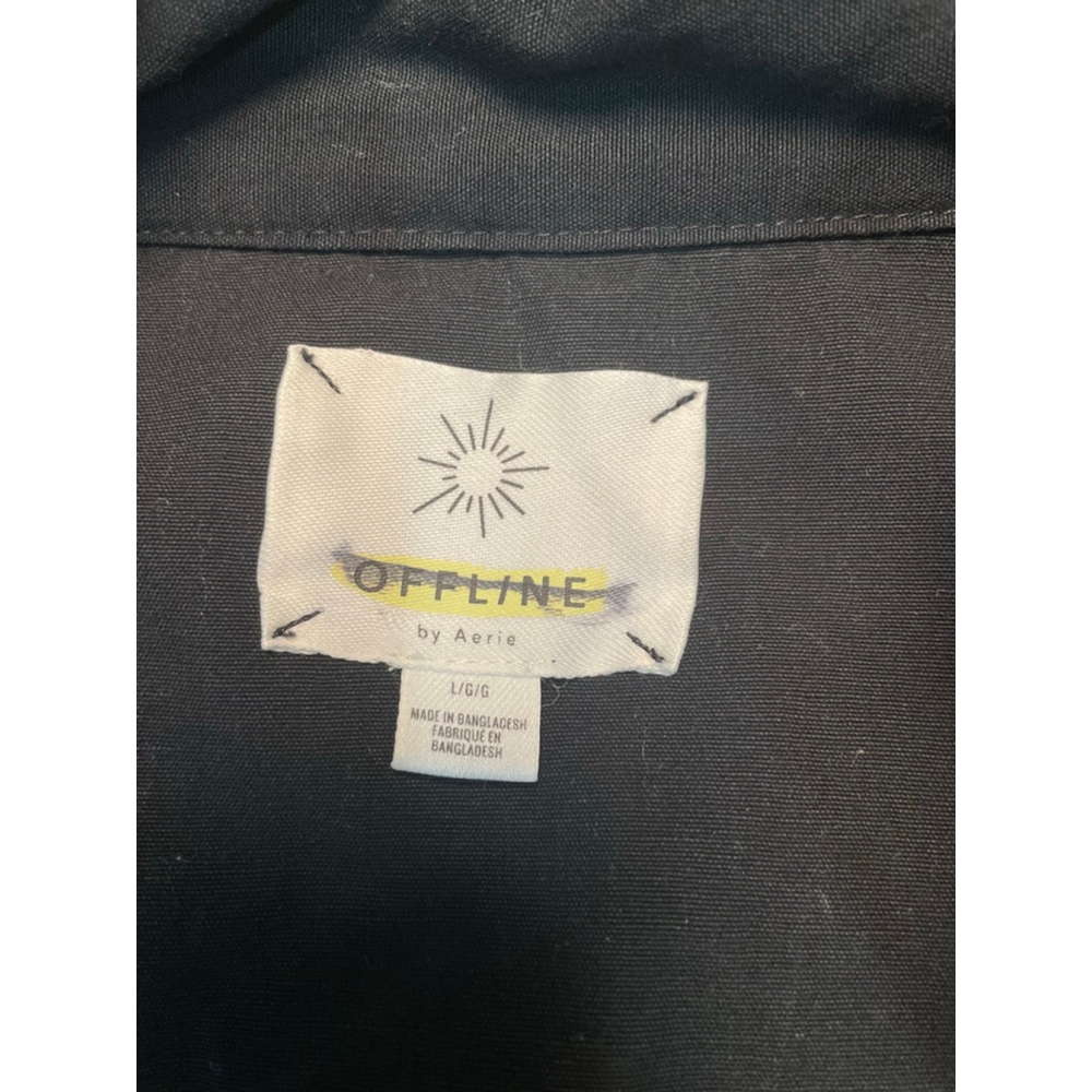 Aerie 1/4 Zip Pullover Anorak Hooded Utility Jacket L Hood Minimal Gorpcore - Picture 5 of 8